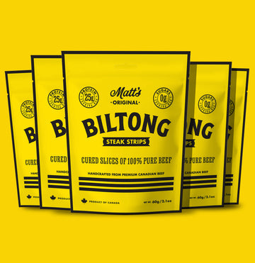 5 x 60g bags of Matts Original Biltong